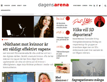 Tablet Screenshot of dagensarena.se